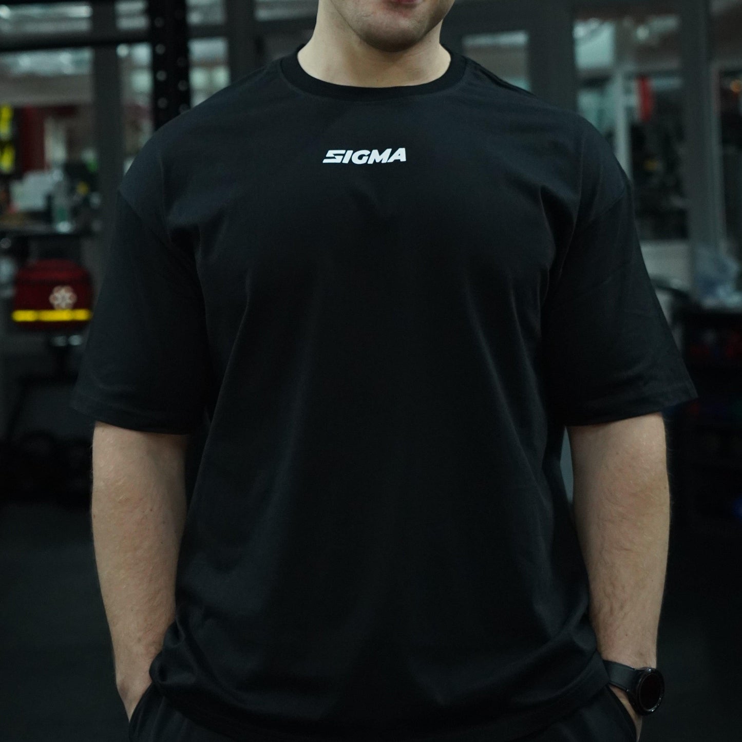 Oversize T-Shirt Sigma "MINDSET" - Czarny