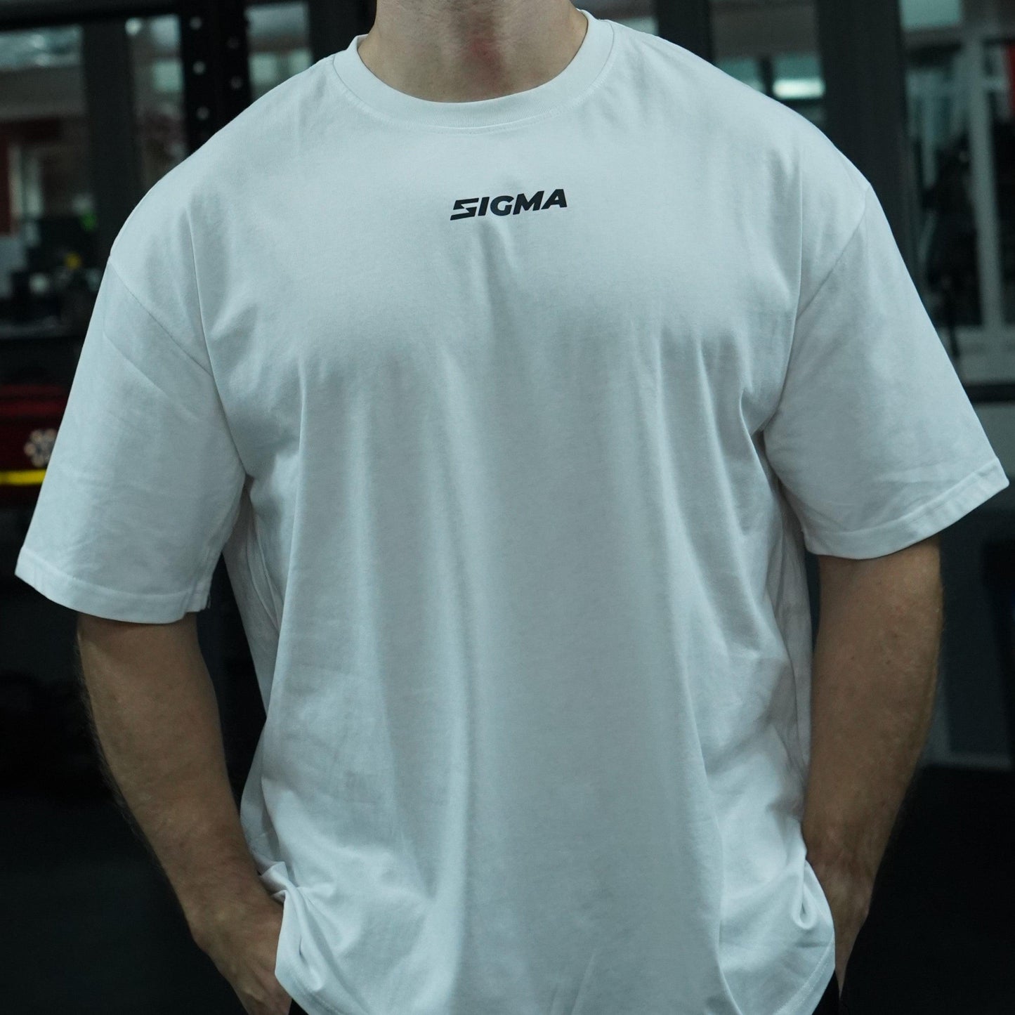 Oversize T-Shirt Sigma "MINDSET" - Biały