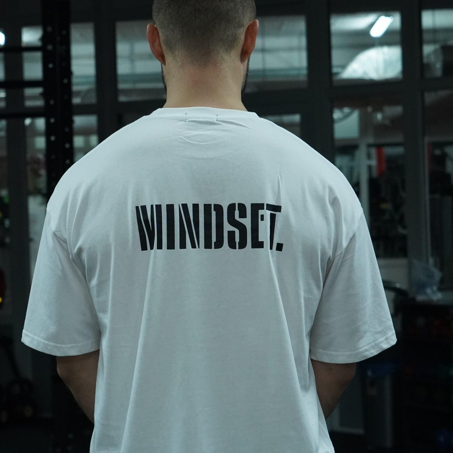 Oversize T-Shirt Sigma "MINDSET" - Biały