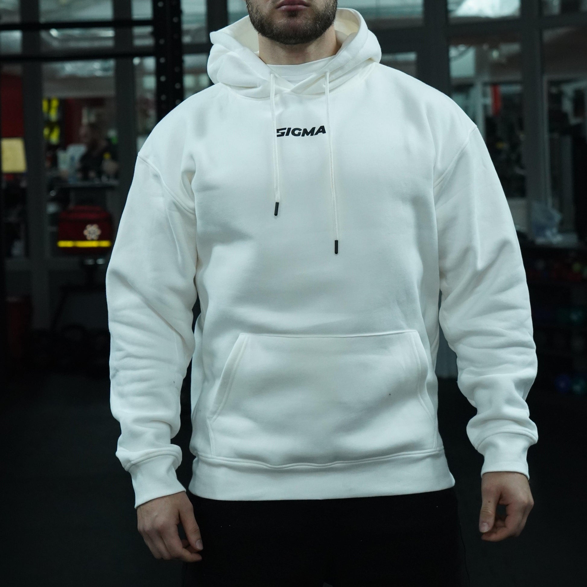 Oversize Hoodie Sigma "MINDSET" - Biały