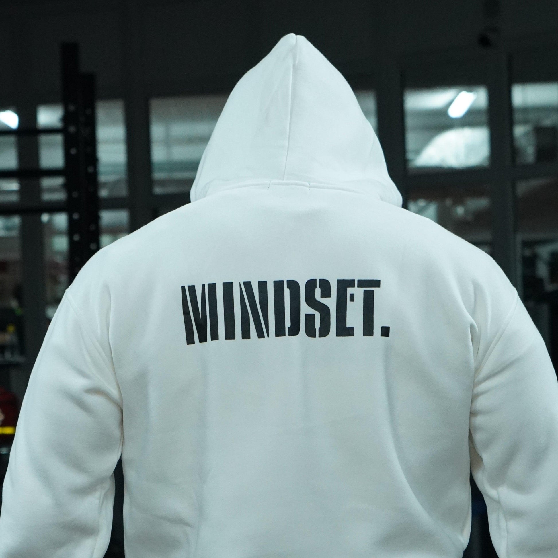 Oversize Hoodie Sigma "MINDSET" - Biały