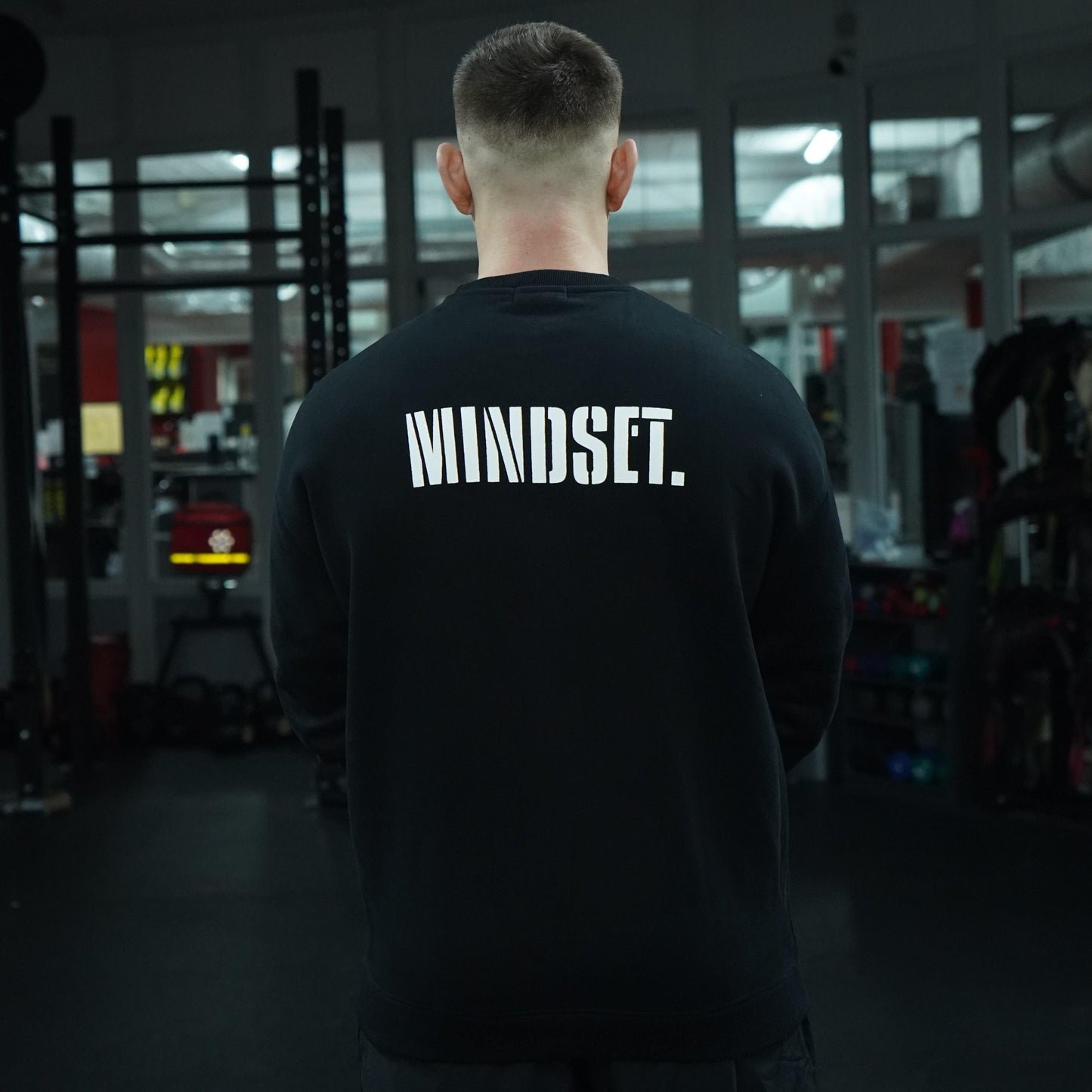 Oversize Crewneck Sigma "MINDSET" - Czarny