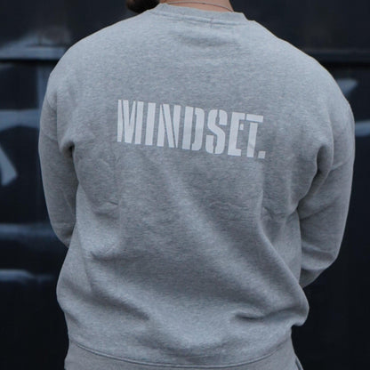 Oversize Crewneck Sigma "MINDSET" - Szary